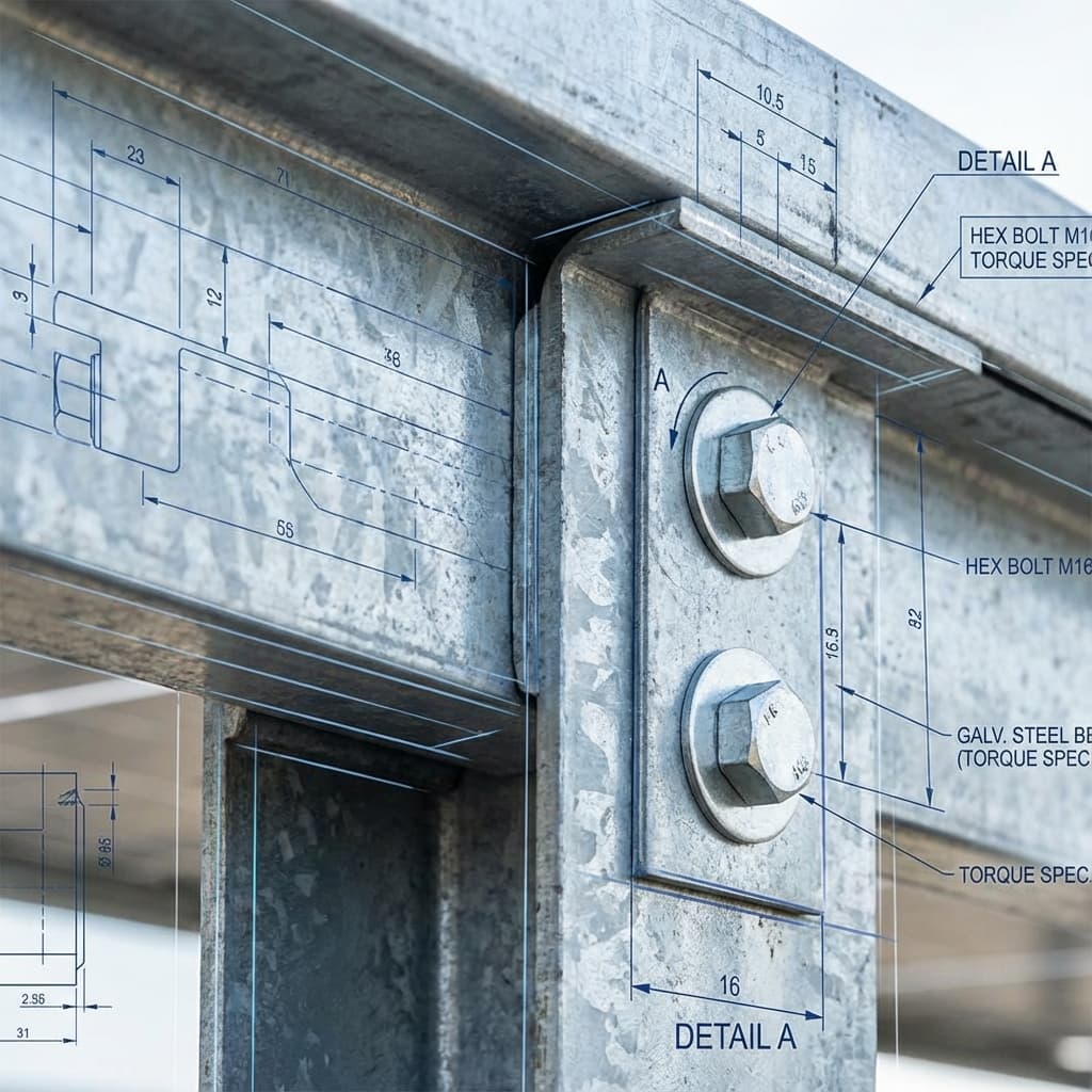 Engineering detail of Hot-Dip Galvanized Mounting Structure